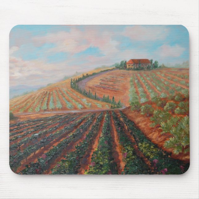 Allen's Tuscan Vineyard Mouse Pad (Front)