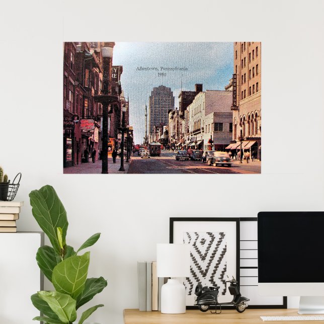Allentown, Pennsylvania 1950 Poster (Home Office)