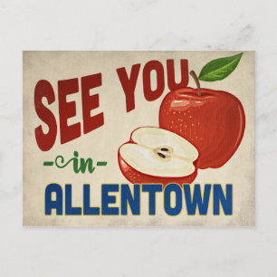 Allentown Pennsylvania Apple - Vintage Travel Postcard