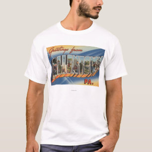 Allentown, Pennsylvania - Large Letter Scenes T-Shirt