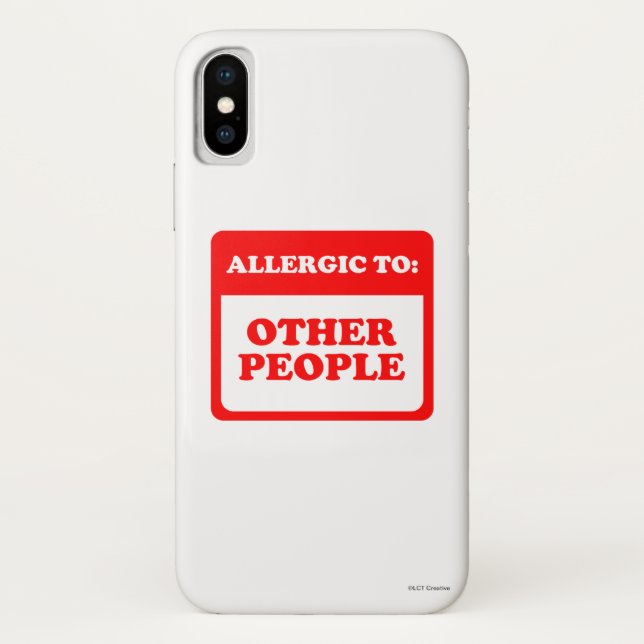 Allergic To Other People Case-Mate iPhone Case (Back)