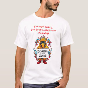 Allergic to Stupidity Tank Top: Drama-Free Since