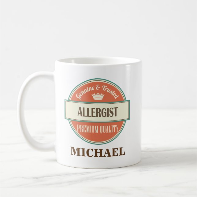 Allergist Personalised Office Mug Gift (Left)
