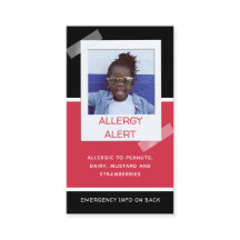 Allergy Alert Kids Photo Medical Emergency Daycare