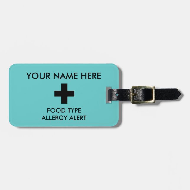 Allergy ID & I.C.E. Tag (Front Horizontal)