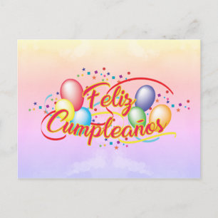 Alles Gute zum Geburtstag Feliz Cumpleaños Postcard