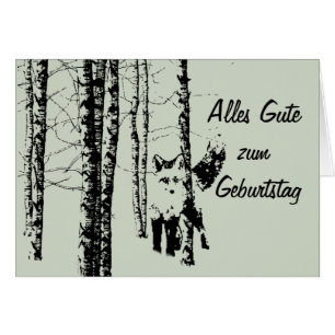 Alles Gute zum Geburtstag Wald Fuchs