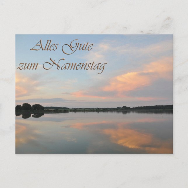 Alles Gute zum Namenstag Postcard (Front)
