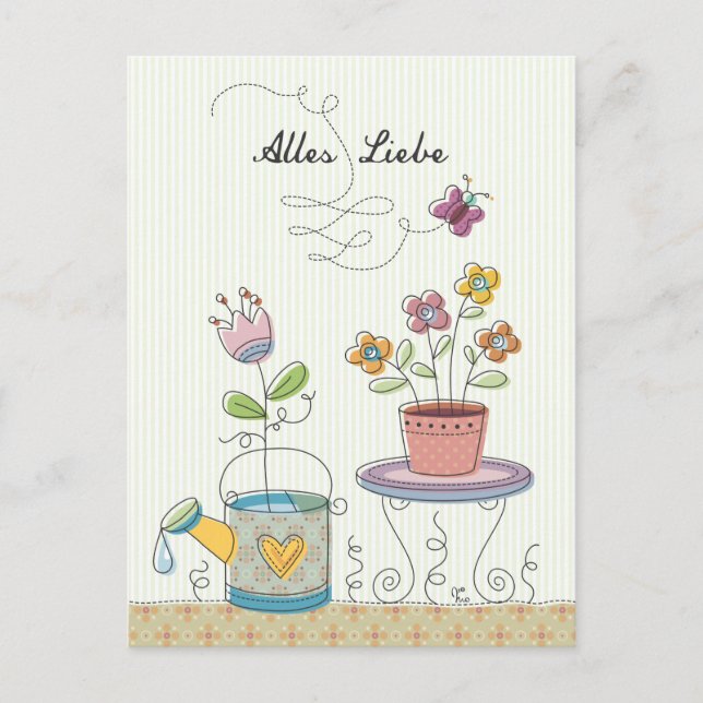Alles Liebe Postcard (Front)