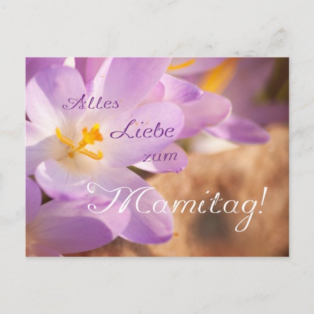 Alles Liebe zum Mamitag! Postcard (Front)