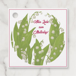 Alles Liebe zum Muttertag Maiglöckchen Favour Tags