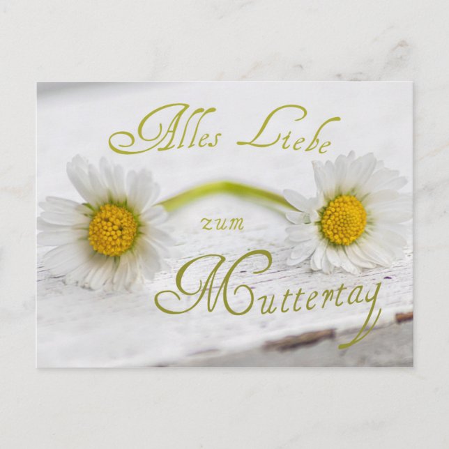 Alles Liebe zum Muttertag! Postcard (Front)