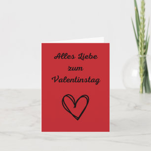Alles Liebe zum Valentinstag, German Valentine's  Card