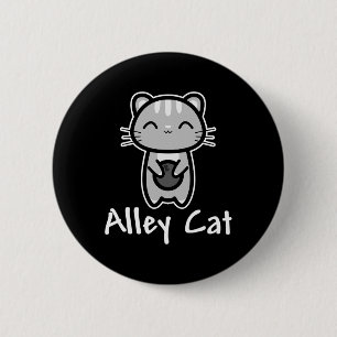 Alley Cat Bowling Cute Kitty Lover Bowler 6 Cm Round Badge