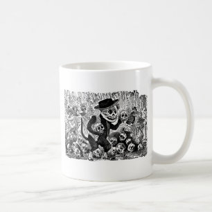 Alley Cat Calavera c. early 1900's Mexico. Coffee Mug