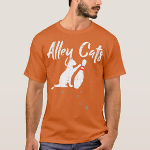 Alley Cat Funny Bowler Bowling  T-Shirt