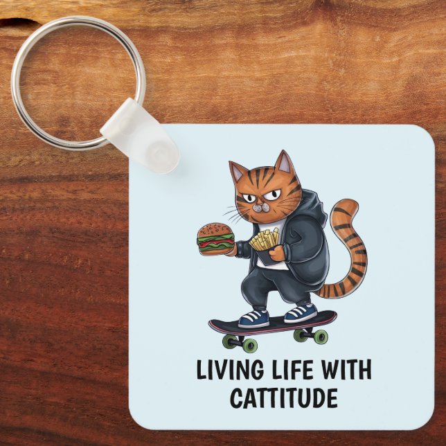 Alley Cat Key Ring (Front)