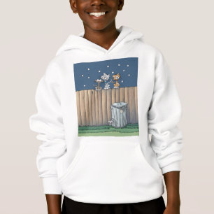 Alley Cats on a fence  Hoodie