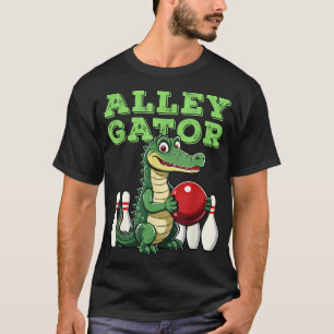 Alley Gator Bowling Bowler Team League  T-Shirt