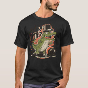 Alley Gator Funny Alligator Bowling T-Shirt