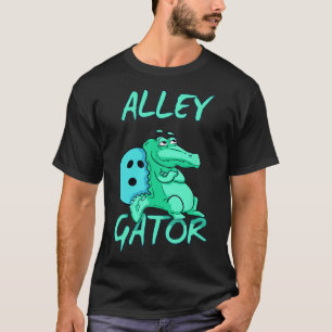 Alley Gator Funny Bowling T Shirt