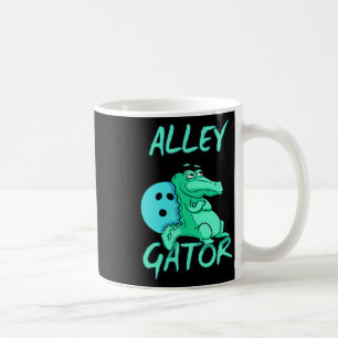 Alley Gator Funny Bowling T Shirt Coffee Mug