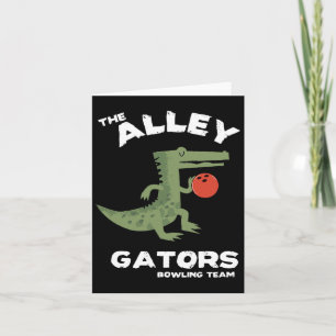 Alley Gators Bowling Team Design Card