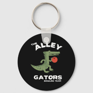 Alley Gators Bowling Team Design Key Ring