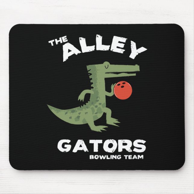 Alley Gators Bowling Team Design  Mouse Pad (Front)