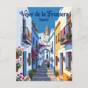 Alley in Vejer de la Frontera Spain Postcard