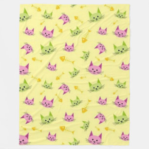 Alley Kitty Fleece Blanket
