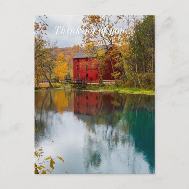 Alley Mill Autumn Postcard (Front)