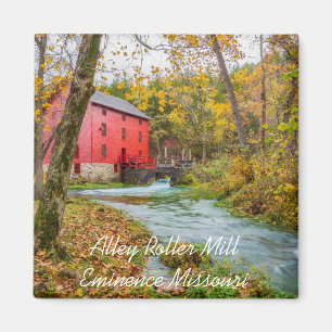 Alley Mill In Autumn Magnet