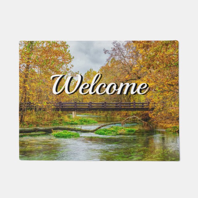Alley Spring River Welcome Doormat (Front)