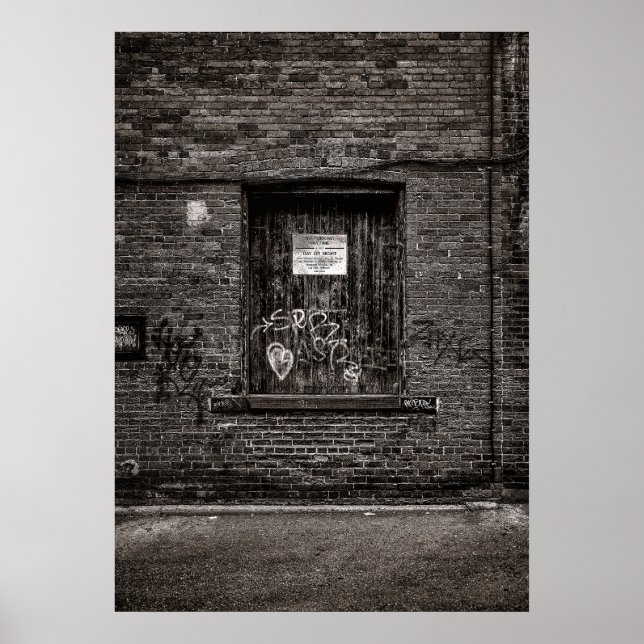 Alleyway Graffiti No 4 Poster (Front)