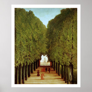 Alleyway in the Park of Saint-Cloud, 1908 (oil on Poster