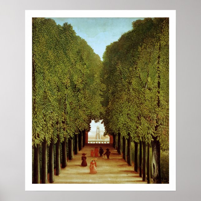 Alleyway in the Park of Saint-Cloud, 1908 (oil on Poster (Front)