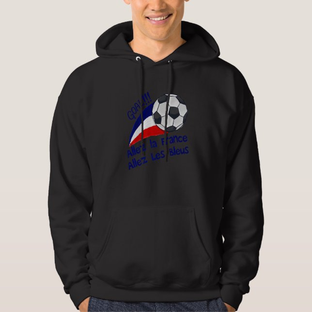Allez La France Allez Les Bleus Goal Soccer French Hoodie (Front)