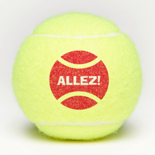 Allez! Personalised tennis balls gift idea