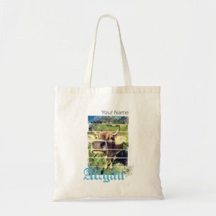 Allgäu Alps Vintage Cow Bavaria Germany Souvenir Tote Bag