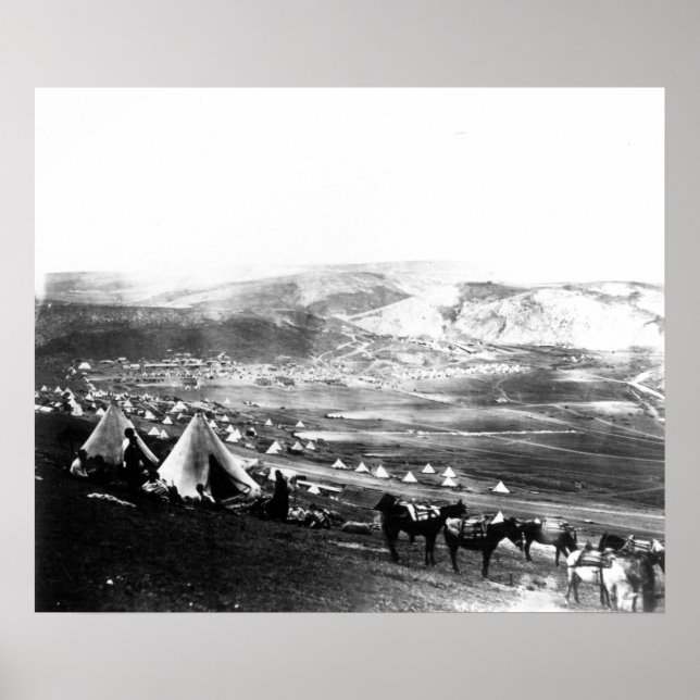 Allied Encampment, Crimea, c.1855 Poster (Front)