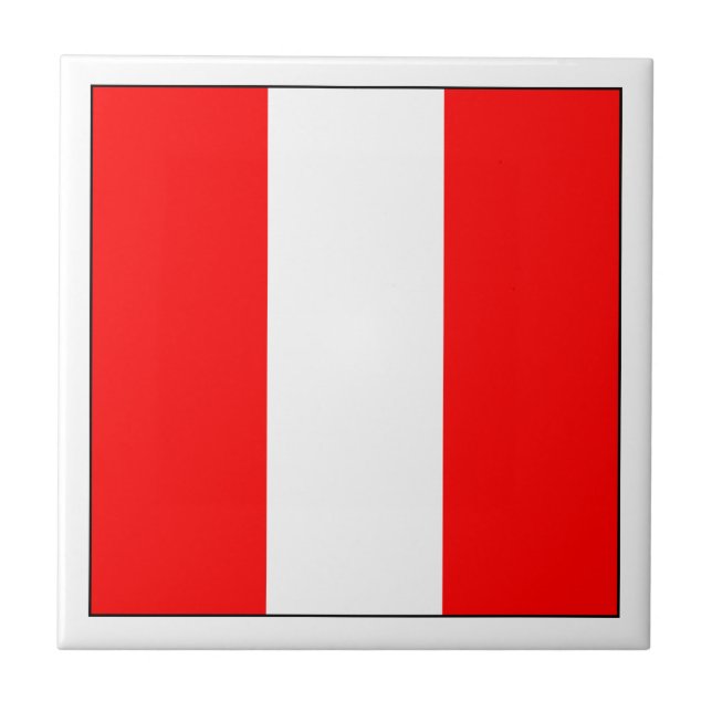 Allied Flag Number 7 Ceramic Tile (Front)