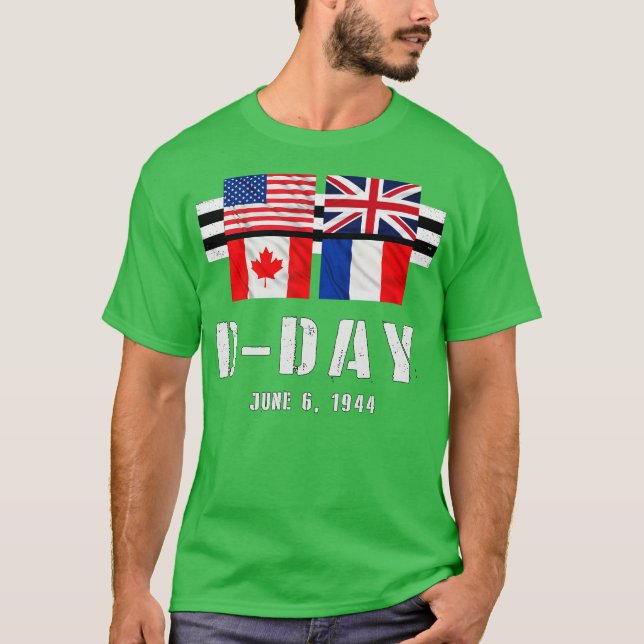 Allied Victory on DDay in Normandy WWII 2 T-Shirt (Front)