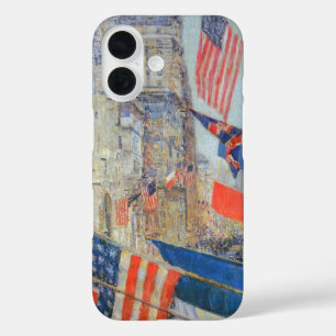 Allies Day, May 1917 by Childe Hassam, Vintage Art iPhone 16 Case