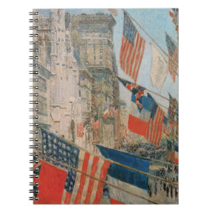 Allies Day, May 1917 by Childe Hassam, Vintage Art Notebook