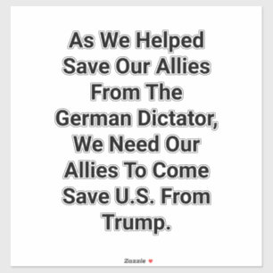 Allies Save US From Trump Hankamer Artjunkhaus Art