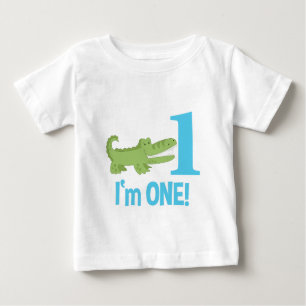 Alligator 1st Birthday I'm ONE T-Shirt