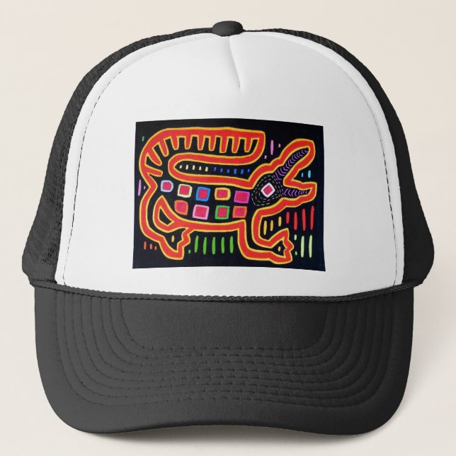 ALLIGATOR 2000 dpi 3000 BLK BORDER FIX Trucker Hat (Front)