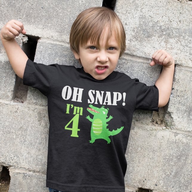 Alligator 4th Birthday Boys T-Shirt (Creator Uploaded)