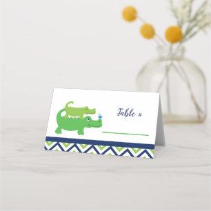 Alligator Baby Shower or Birthday Place Cards